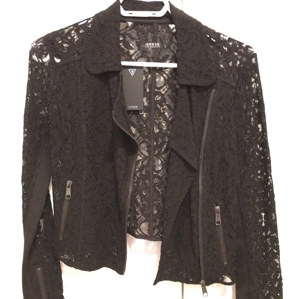 BNWT Lace Moto Jacket